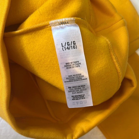 Nautica Yellow Sweatshirt Hoodie Classic Design - Picture 6 of 6